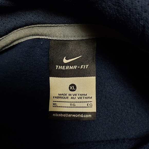Nike Men's Navy‎ Blue Therma Fit Hoodie Super Bowl XLIX Patriots "Wicked Fourth" - Picture 8 of 12